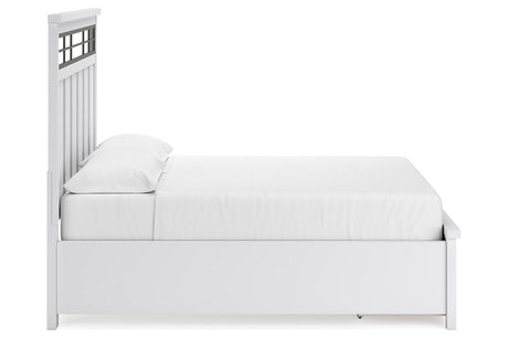 Ashbryn White/Natural California King Storage Platform Bed by Ashley at Eve Furniture