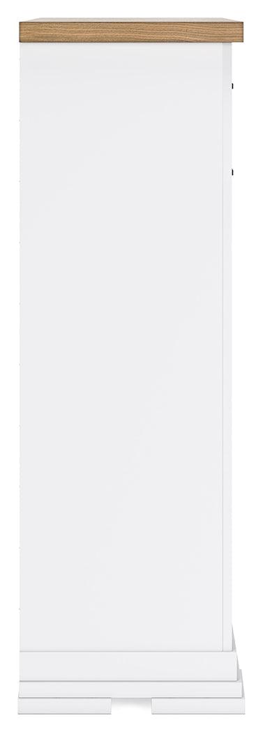 Ashbryn White/Natural Chest of Drawers by Ashley at Eve Furniture