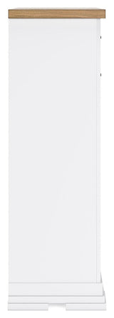 Ashbryn White/Natural Chest of Drawers by Ashley at Eve Furniture