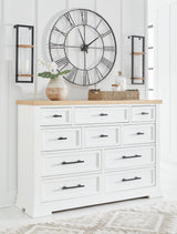 Ashbryn White/Natural Dresser by Ashley at Eve Furniture