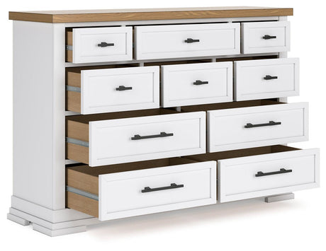 Ashbryn White/Natural Dresser by Ashley at Eve Furniture