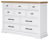 Ashbryn White/Natural Dresser by Ashley at Eve Furniture