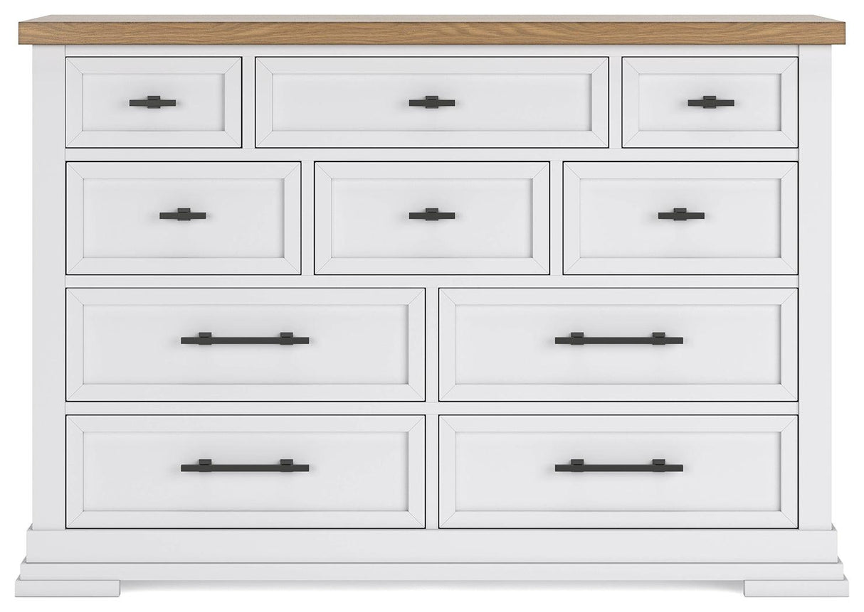 Ashbryn White/Natural Dresser by Ashley at Eve Furniture