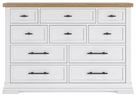 Ashbryn White/Natural Dresser by Ashley at Eve Furniture