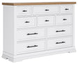 Ashbryn White/Natural Dresser by Ashley at Eve Furniture