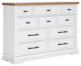 Ashbryn White/Natural Dresser by Ashley at Eve Furniture