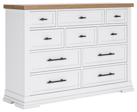 Ashbryn White/Natural Dresser by Ashley at Eve Furniture