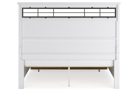 Ashbryn White/Natural King Storage Platform Bed by Ashley at Eve Furniture