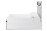Ashbryn White/Natural King Storage Platform Bed by Ashley at Eve Furniture