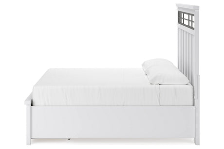 Ashbryn White/Natural King Storage Platform Bed by Ashley at Eve Furniture