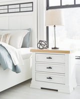Ashbryn White/Natural Nightstand by Ashley at Eve Furniture