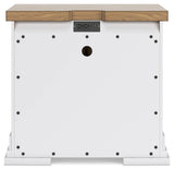 Ashbryn White/Natural Nightstand by Ashley at Eve Furniture
