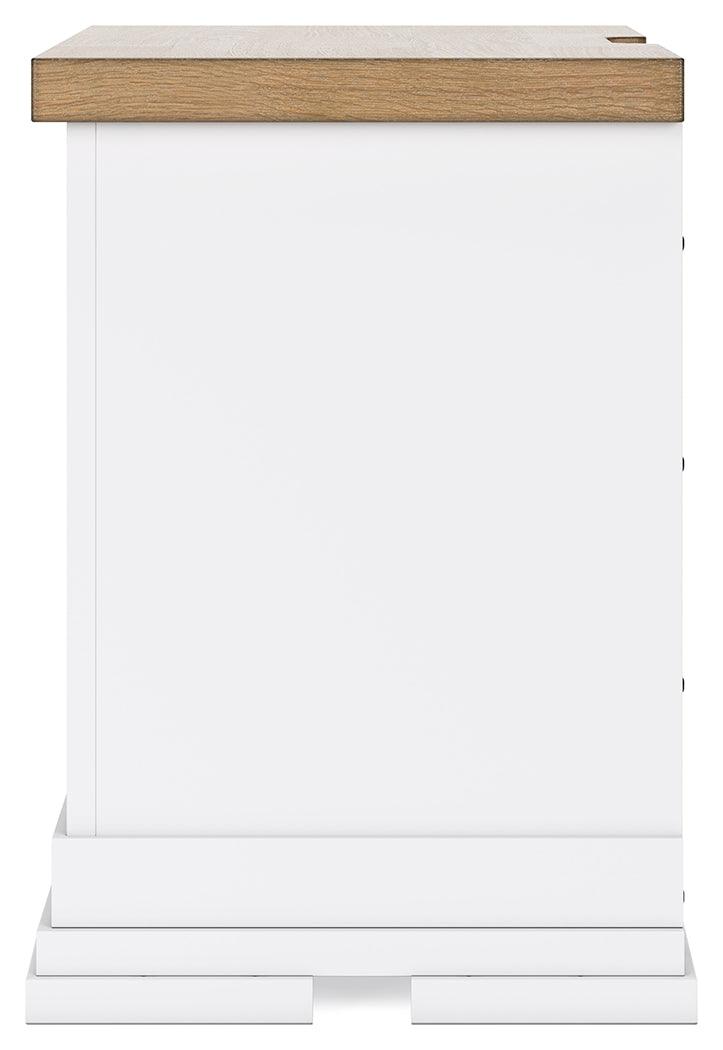 Ashbryn White/Natural Nightstand by Ashley at Eve Furniture