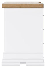 Ashbryn White/Natural Nightstand by Ashley at Eve Furniture