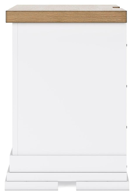 Ashbryn White/Natural Nightstand by Ashley at Eve Furniture