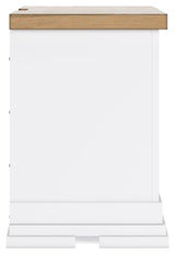 Ashbryn White/Natural Nightstand by Ashley at Eve Furniture