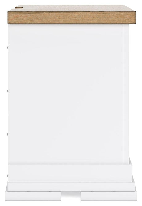 Ashbryn White/Natural Nightstand by Ashley at Eve Furniture