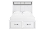 Ashbryn White/Natural Queen Platform Storage Bed by Ashley at Eve Furniture