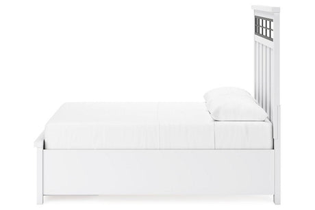 Ashbryn White/Natural Queen Platform Storage Bed by Ashley at Eve Furniture