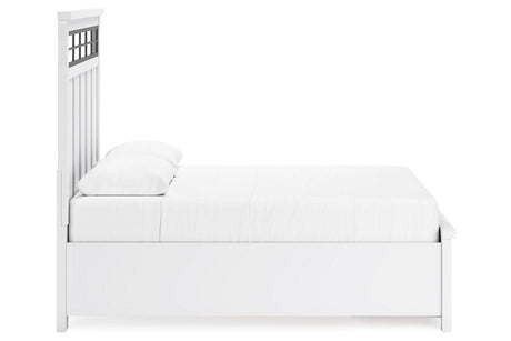 Ashbryn White/Natural Queen Platform Storage Bed by Ashley at Eve Furniture