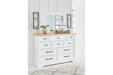 Ashbryn White/Natural Storage Platform Bedroom Set by Ashley at Eve Furniture
