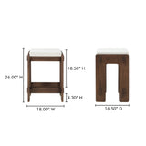 Ashby Brown Counter Stool by Moe's Home at Eve Furniture