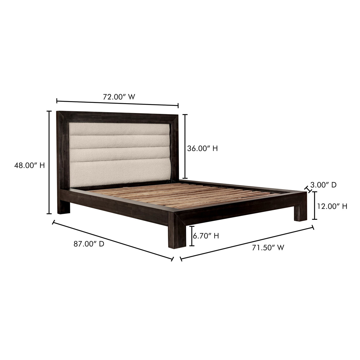 Ashcroft Beige Queen Bed by MOES at Eve Furniture