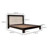 Ashcroft Beige Queen Bed by MOES at Eve Furniture