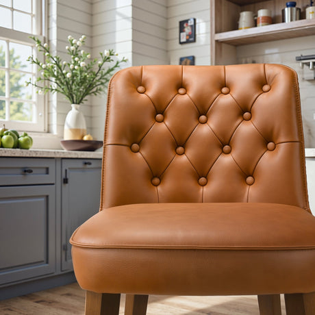 Peoria Elegant Mid-Century Modern Counter Stool for Kitchen Island by Ashcroft Imports at Eve Furniture