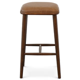 Jason Walnut PU Leather Bar Stool by Ashcroft Imports at Eve Furniture
