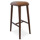 Jason Walnut PU Leather Bar Stool by Ashcroft Imports at Eve Furniture