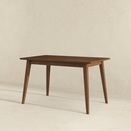 Levi Modern Style Solid Wood Rectangular Walnut Top Dining Table 47" by Ashcroft Imports at Eve Furniture