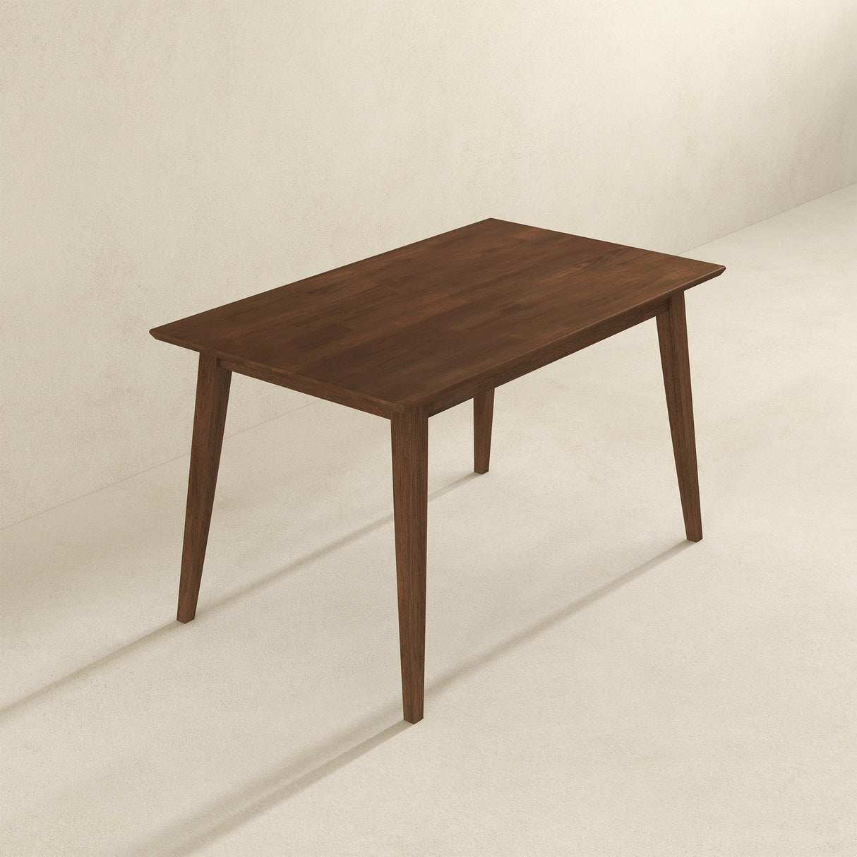 Levi Modern Style Solid Wood Rectangular Walnut Top Dining Table 47" by Ashcroft Imports at Eve Furniture