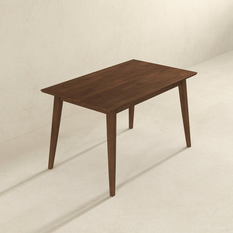 Levi Modern Style Solid Wood Rectangular Walnut Top Dining Table 47" by Ashcroft Imports at Eve Furniture