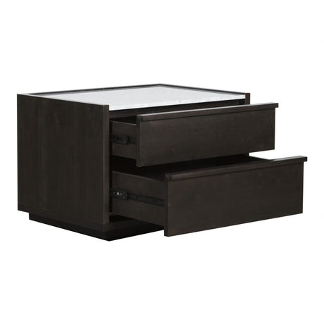 Ashcroft Nightstand Dark Grey by Moe's Home at Eve Furniture