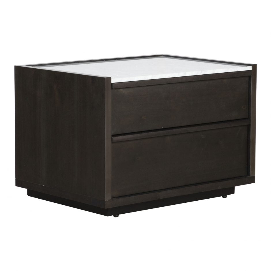 Ashcroft Nightstand Dark Grey by Moe's Home at Eve Furniture