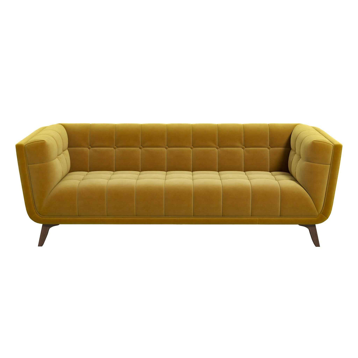 Addison Large Gold Velvet Sofa