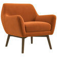 Panom Burnt Orange Velvet Lounge Chair by Ashcroft Imports at Eve Furniture