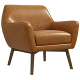 Panom Tan Leather Lounge Chair by Ashcroft Furniture at Eve Furniture