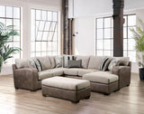 Ashenweald Sectional In Brown and Light Brown by Furniture of America at Eve Furniture