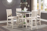Asher Antique White/Brown Counter Height Table by Homelegance at Eve Furniture