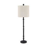Asher Black Buffet Lamp (Set of 2) by Crestview at Eve Furniture