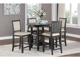 Asher Black/Brown Counter Chair, Set of 2 by Homelegance at Eve Furniture