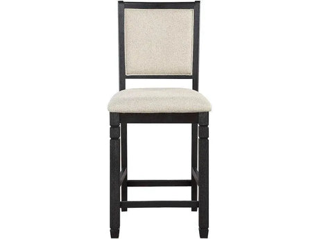 Asher Black/Brown Counter Chair, Set of 2 by Homelegance at Eve Furniture