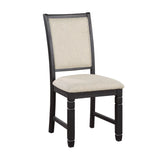 Asher Black/Brown Side Chair, Set of 2 by Homelegance at Eve Furniture