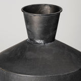 Asher Set of Two Black Metal Urns by Mercana at Eve Furniture