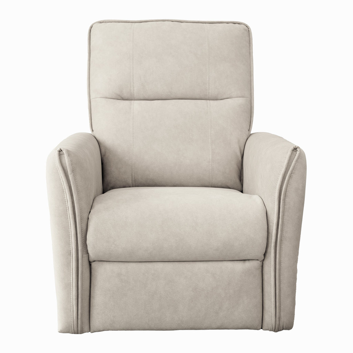 Asheville Cream Suede Recliner Chair by Ashcroft Furniture at Eve Furniture