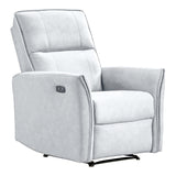 Asheville Grey Suede Recliner Chair by Ashcroft Furniture at Eve Furniture