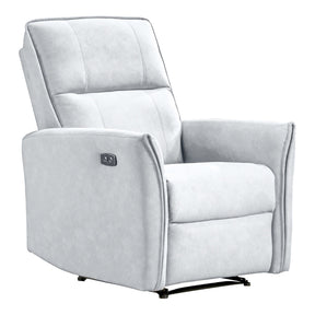 Asheville Grey Suede Recliner Chair by Ashcroft Furniture at Eve Furniture