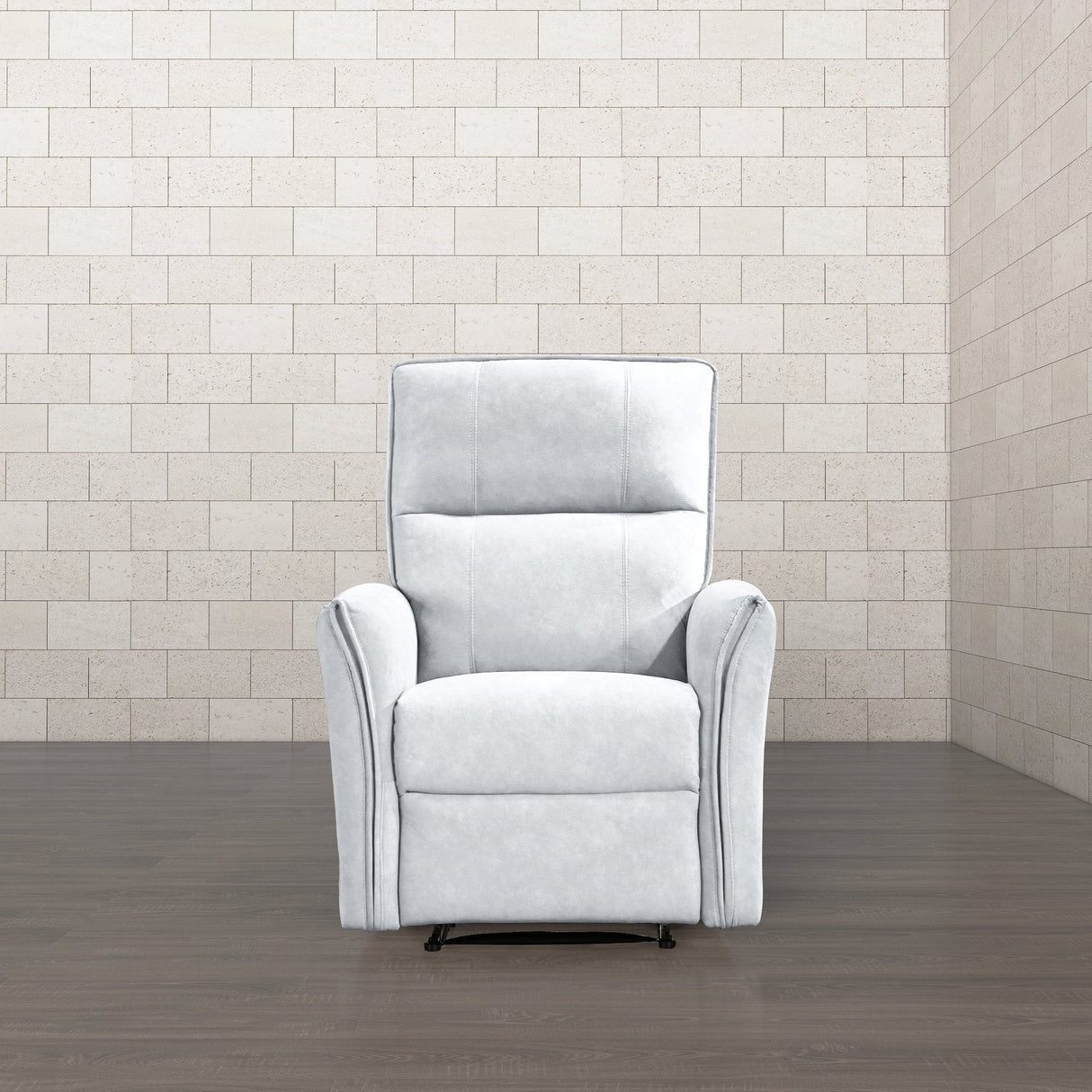 Asheville Grey Suede Recliner Chair by Ashcroft Furniture at Eve Furniture